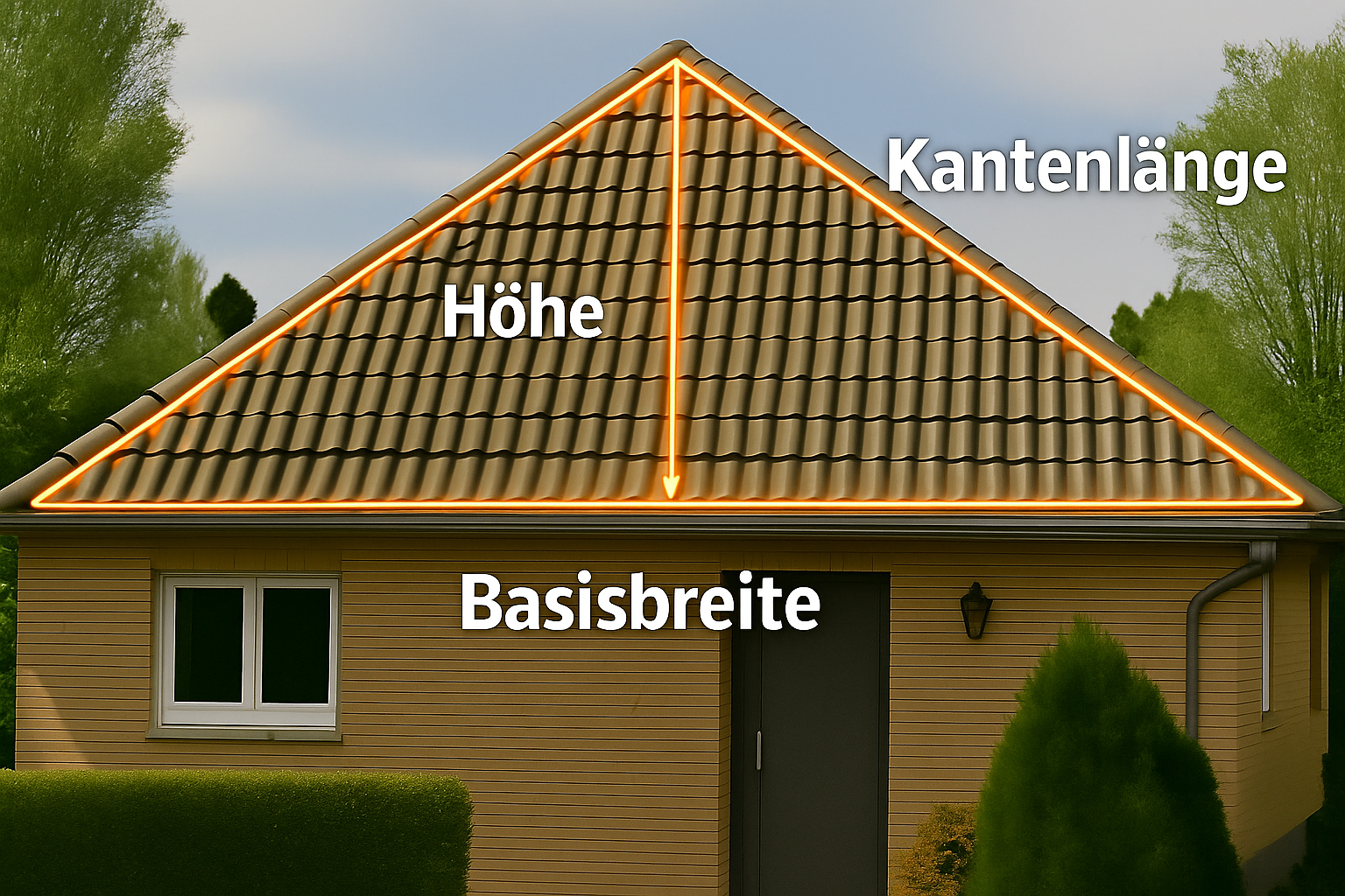 Dachflächenberechnung